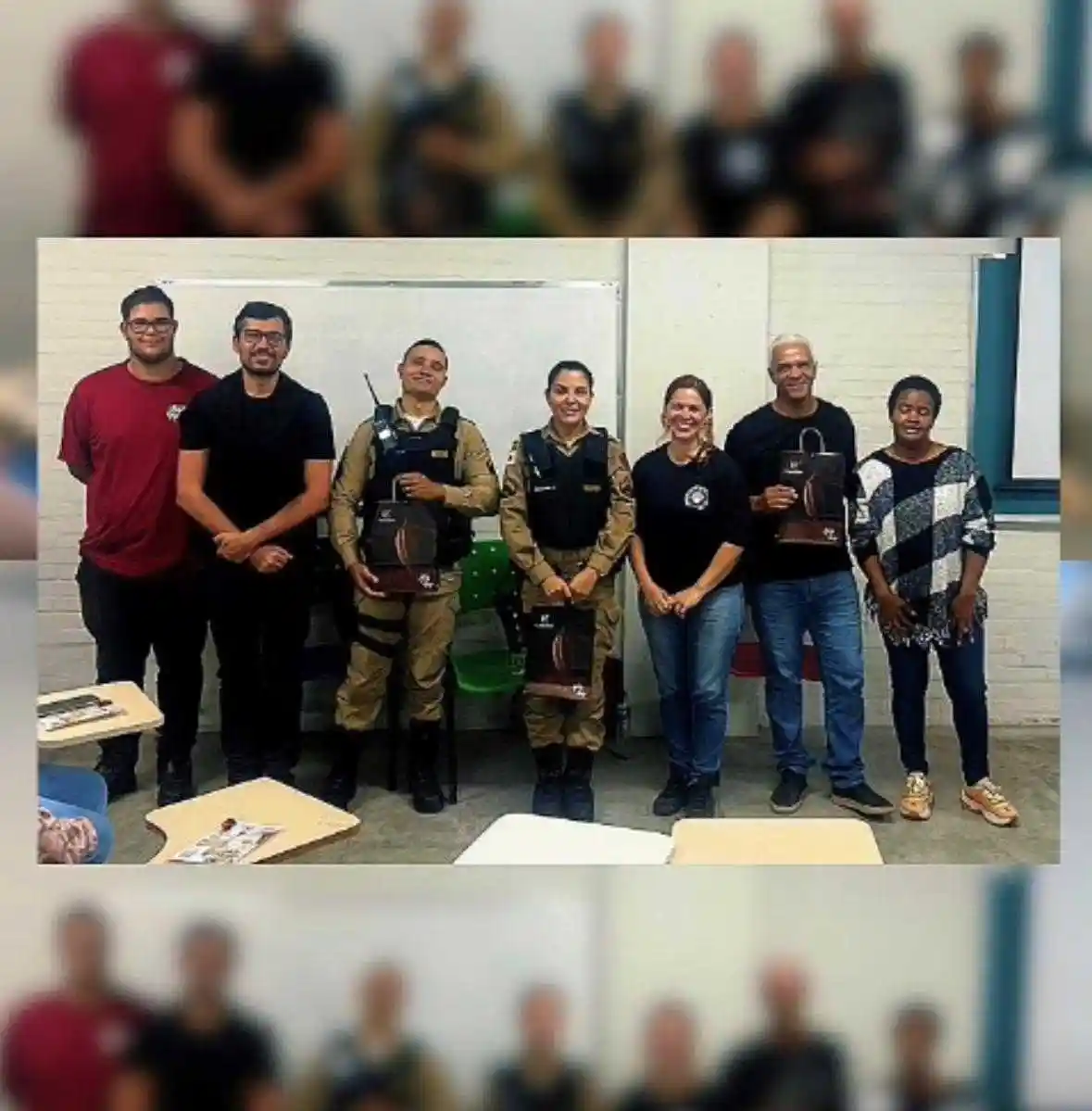 Palestra promovida na UEMG com participação da Polícia Militar aborda a Rede de Proteção Preventiva à Mulher (RPPM), explicando os mecanismos de prevenção, proteção e fortalecimento da rede de apoio às mulheres em situação de violência.